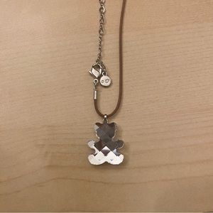 Swarovski teddy bear necklace